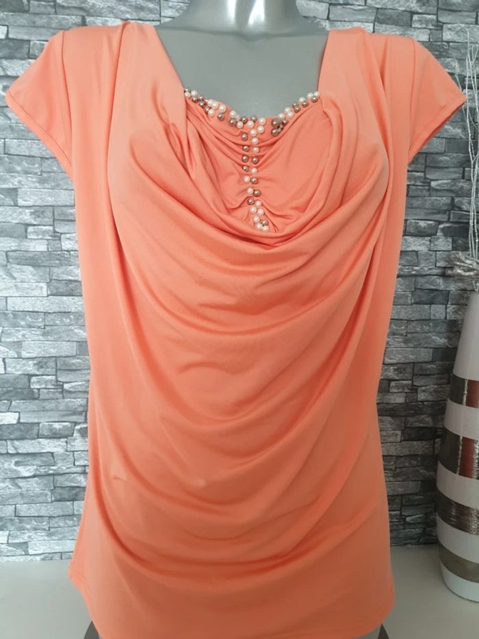 Haut perles Taille unique