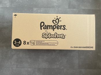 Couche Pampers Splashers 3-4 Lot de 96