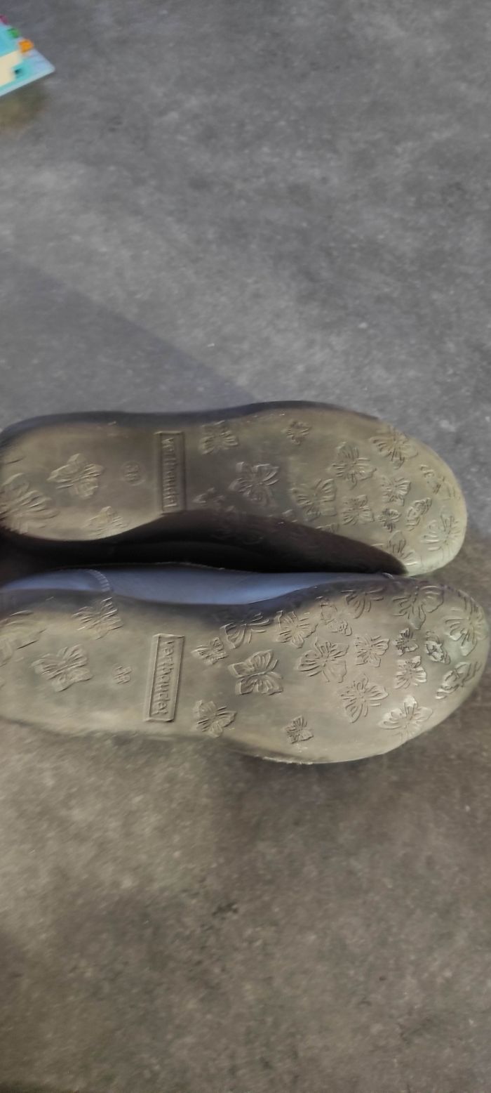 Ballerines fille grises souris Vertbaudet point 38 neuves - photo numéro 3