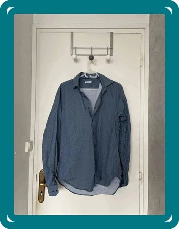 Chemise à motifs bleu