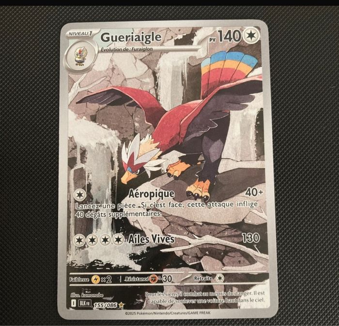 Carte Pokémon Gueriaigle 155/086 NM FR