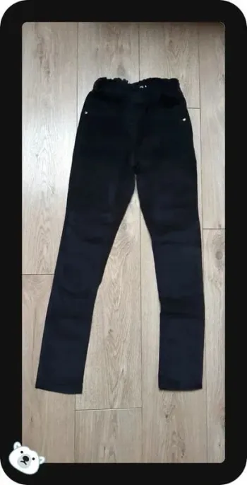 Pantalon tregging velours noir tape à l'oeil 12 ans neuf