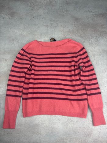 Pull en cachemire à rayures Caroll Taille 34