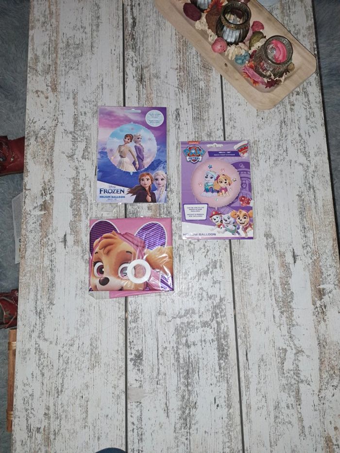 Lot de 3 ballons hélium