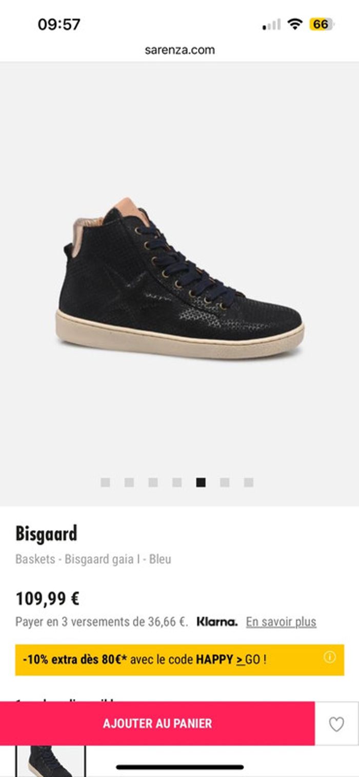 Basket Bisgaard taille 34 neuve - photo numéro 2