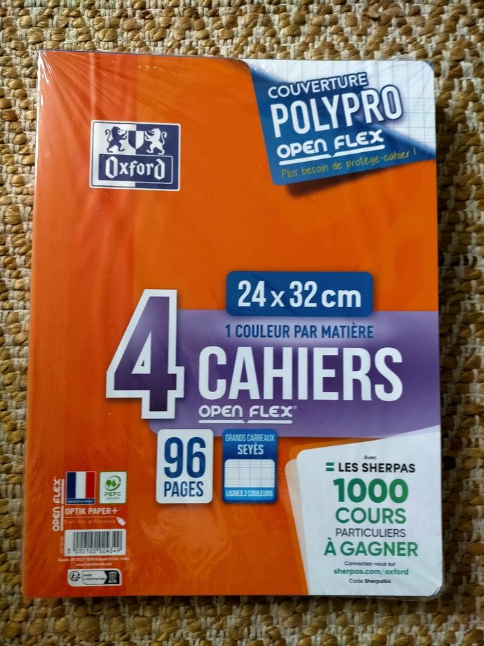 Lot 12 cahiers 96 pages Oxford 24x32 cm - photo numéro 3