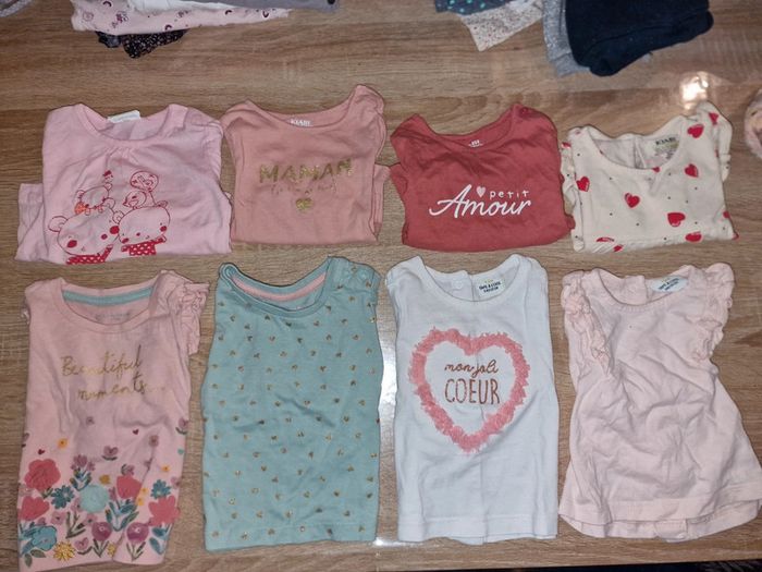 Lot de 8 tshirt manches longues 3 mois