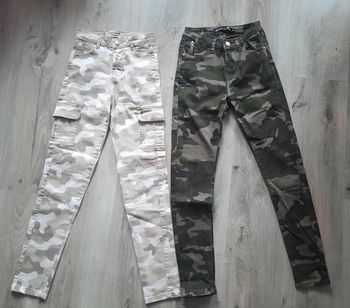 Lot 2 pantalons camouflage 34/36