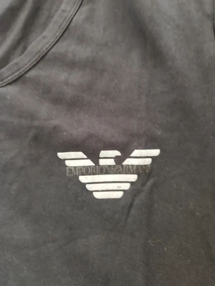 T-shirt Emporio Armani Noir Taille XL - Style et confort ! Prix mini ! - photo numéro 3