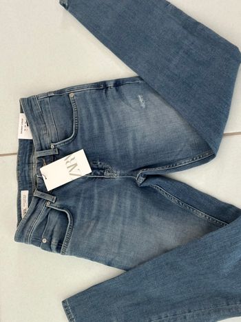 Jean bleu ZARA skinny crop taille 36 neuf