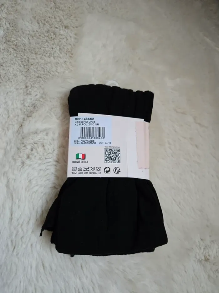 2 collants sans pieds taille 6/8 ans neufs - photo numéro 2