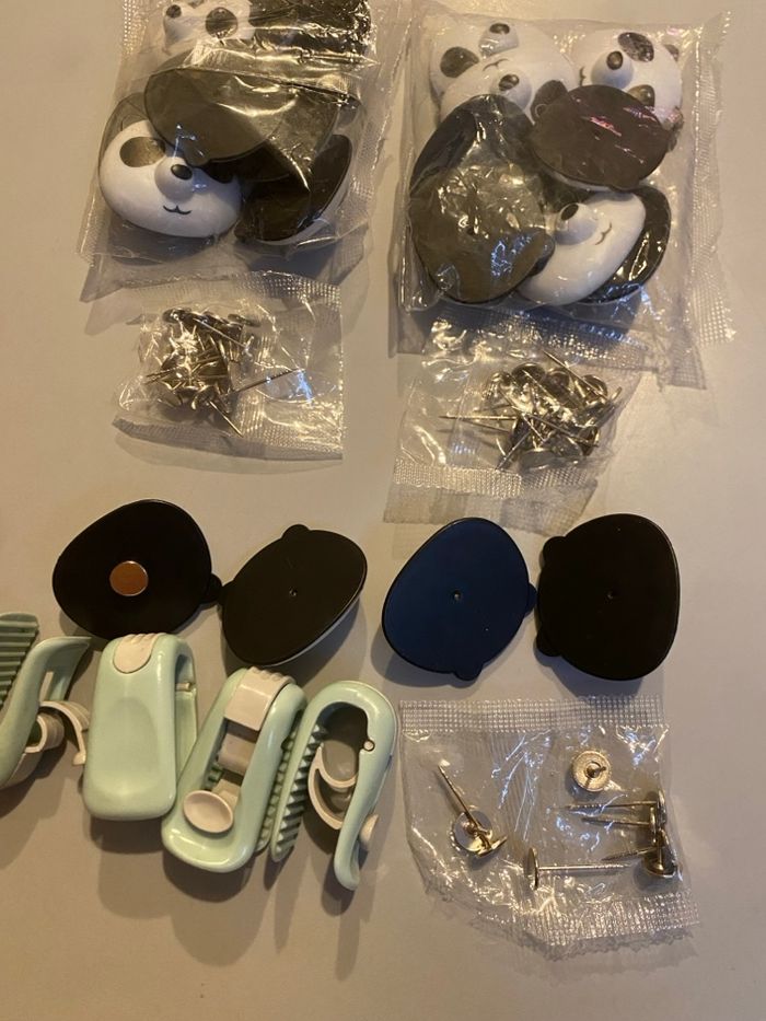 Lot Clips pinces Panda pour tenir la couette - photo numéro 6