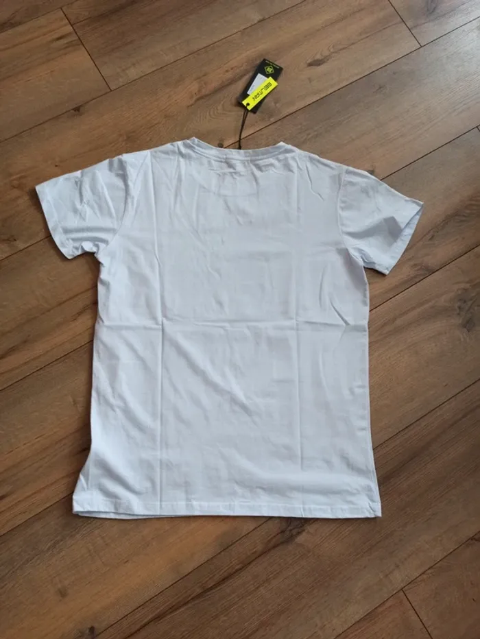 Tee shirt blanc homme tête de tigre L - photo numéro 5