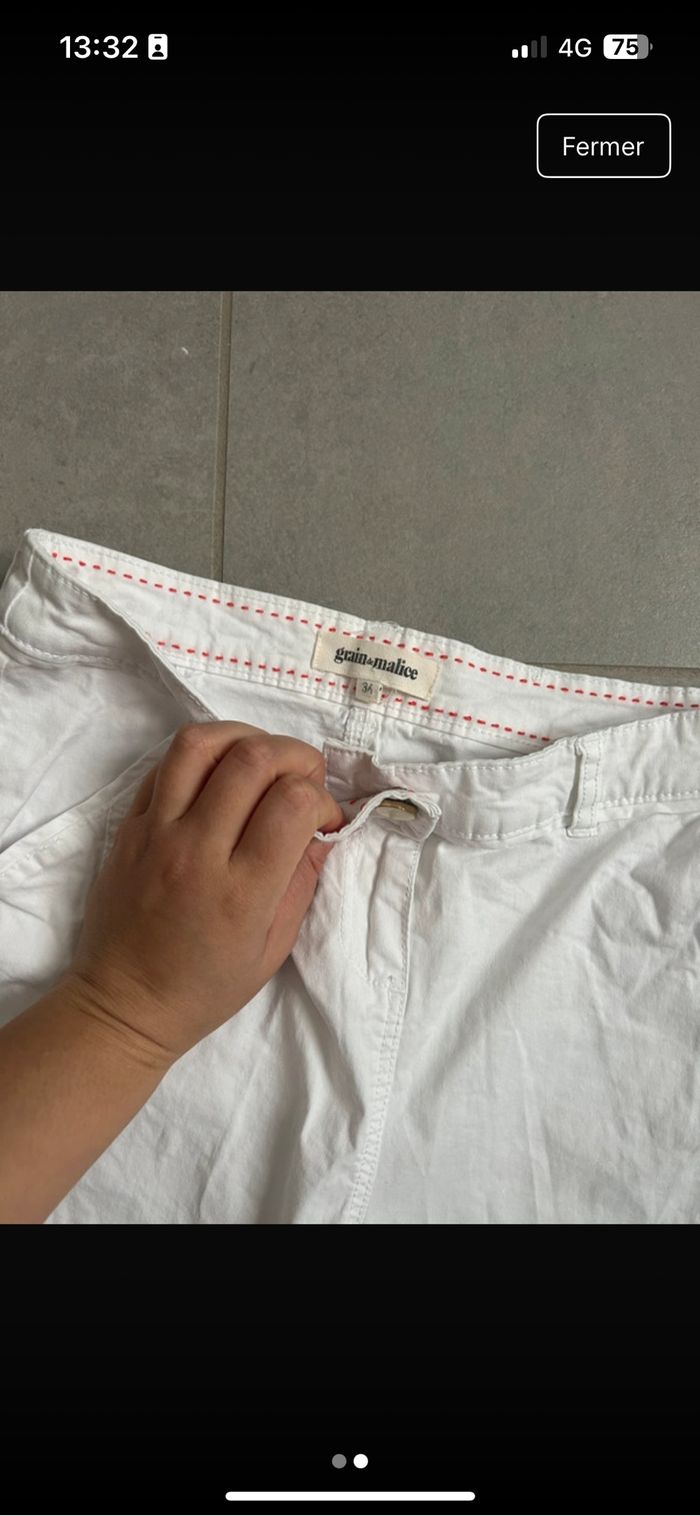 Pantacourt grand de malice taille 34 - photo numéro 2