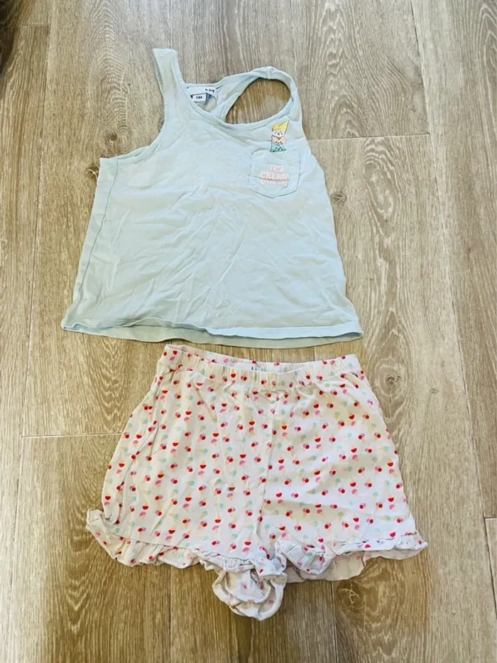 Pyjama short fille 5 /6 ans - photo numéro 2
