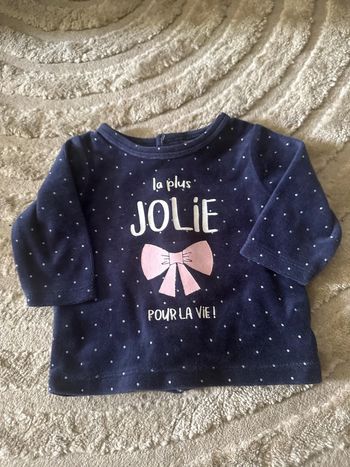 Petit pull bleu marine Gémo - Taille 3 mois