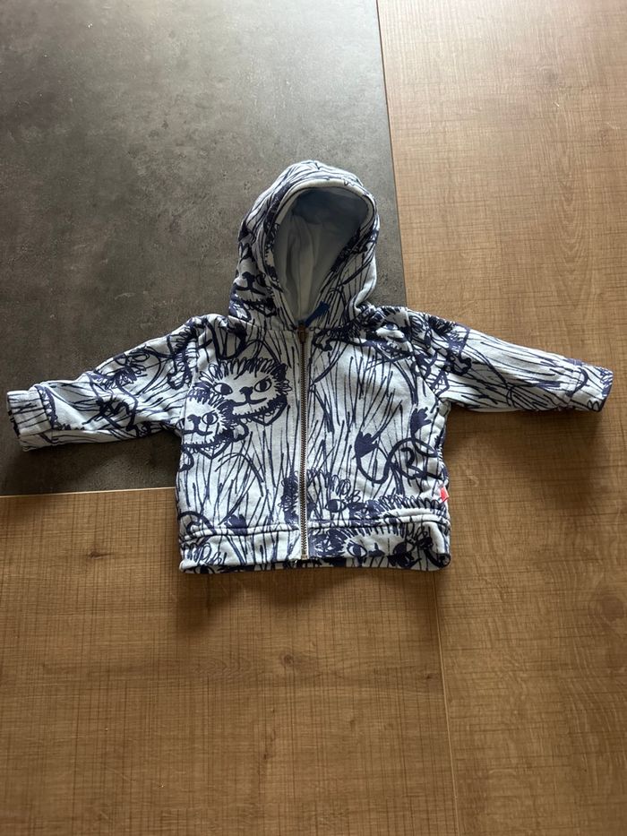 Veste à capuche zippé bebe taille 3 mois