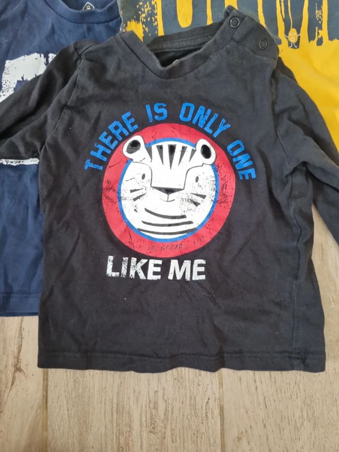 Lot de 4 t-shirt manches longues 12 mois - photo numéro 5