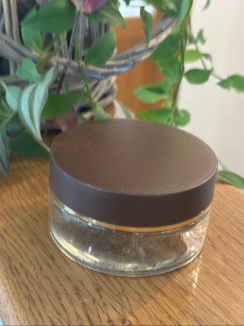 Magnifique boîte ronde en verre avec couvercle
