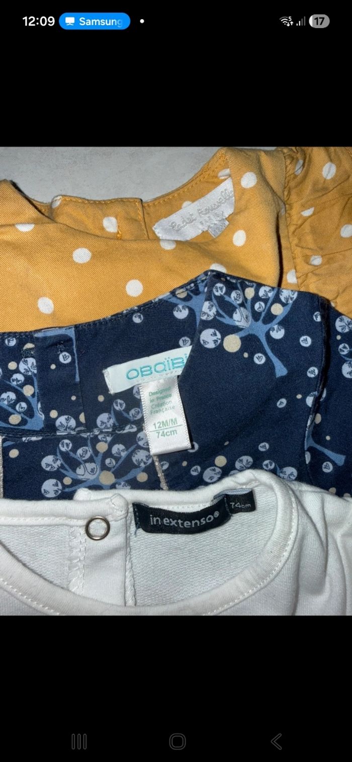 Lot vêtements bébé fille 9-12mois - photo numéro 9