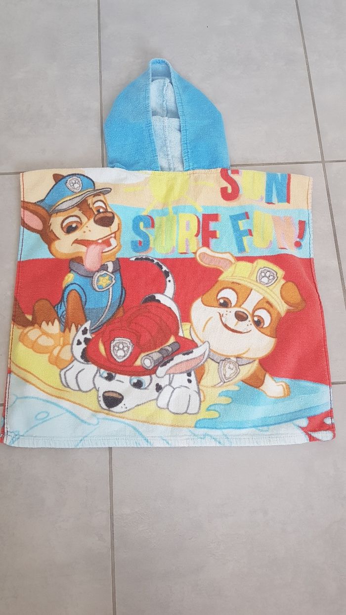 Cape De Bain Pat Patrouille Sunshine - 100% Coton, Taille 60x120 Cm, Pour Enfants De 6 Mois à 4 Ans