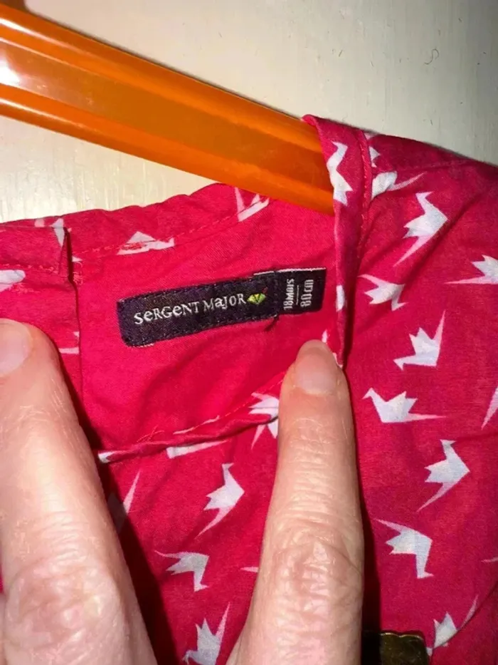 Robe Fille 18 mois Sergent Major Rose Fushia Excellent État - Envoi Rapide & Soigné - photo numéro 3