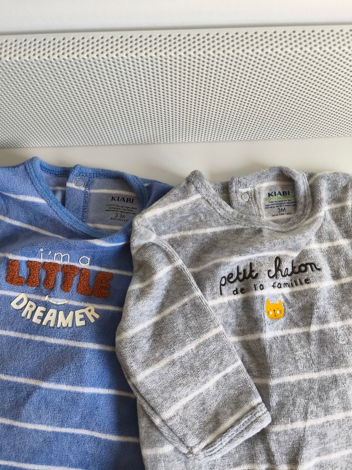 Lot de 2 pyjamas 3 mois - photo numéro 2