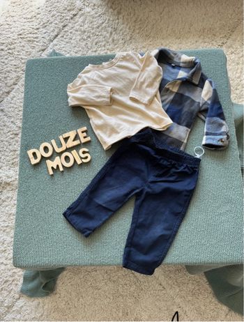 Ensemble garçon taille 12 mois
