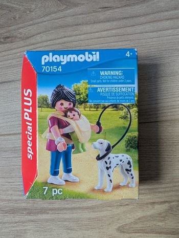 Playmobil Maman bébé chien 70154 NEUF