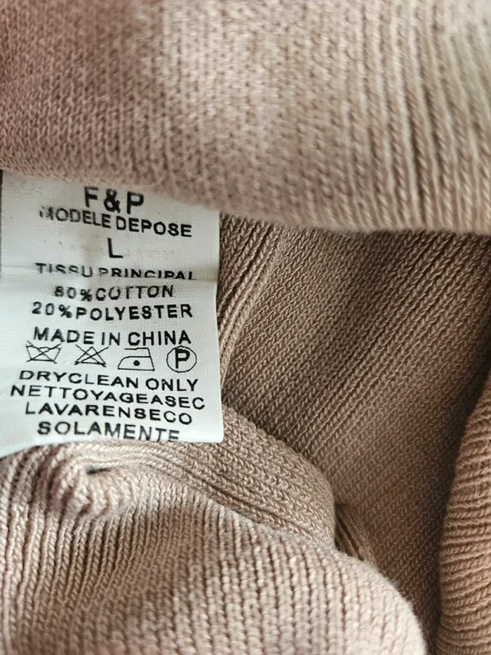 Jupe longue beige en lainage Brentiny Paris Taille L Neuve - photo numéro 4