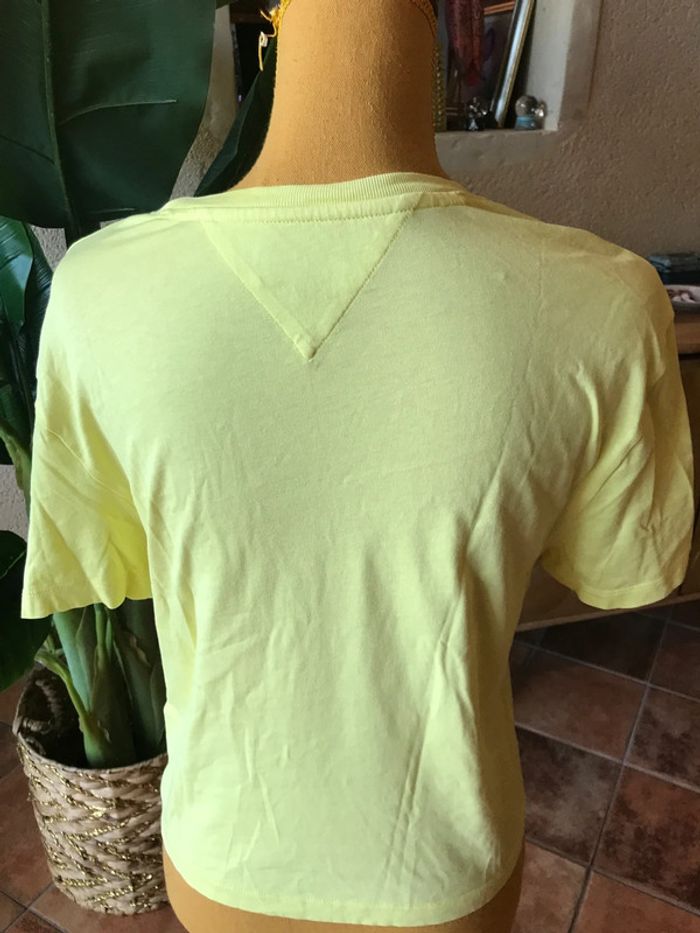 Tommy jeans t shirt taille xs neuf jaune - photo numéro 5