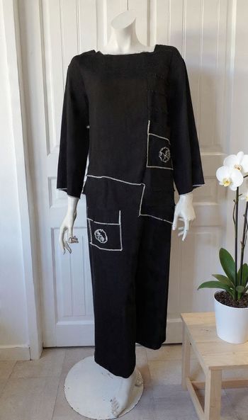 ensemble noir pantalon tunique neuf marque Entre Nous France taille 40 / 42 neuf