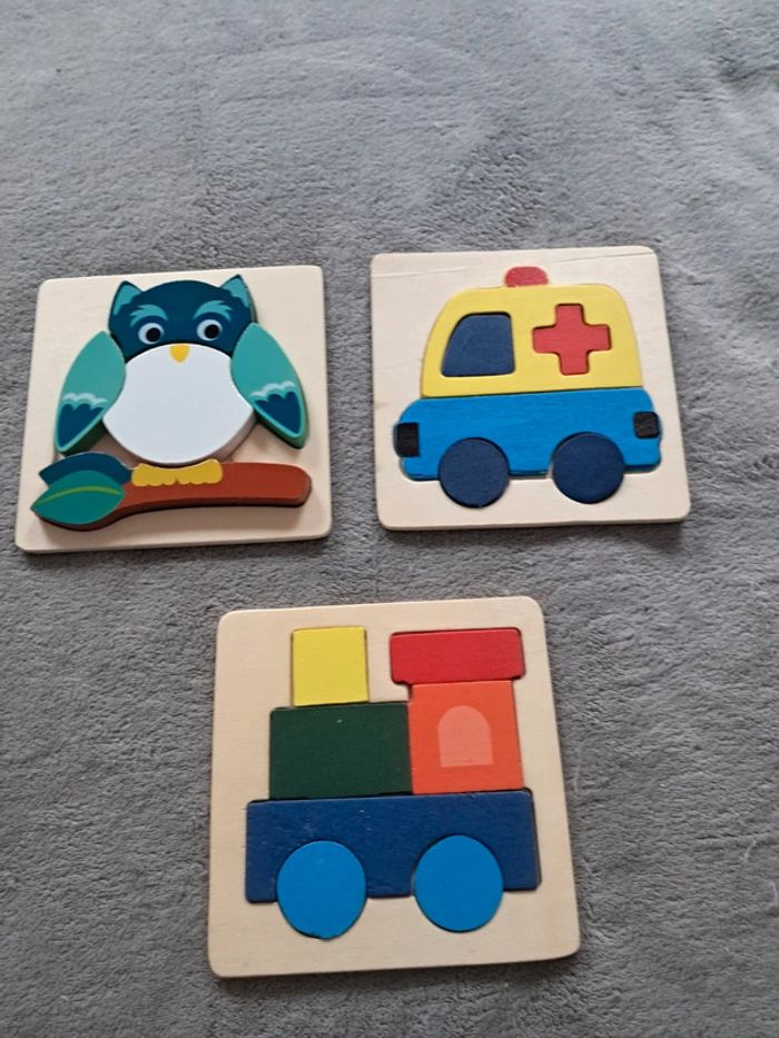 Lot de puzzle en bois - photo numéro 2