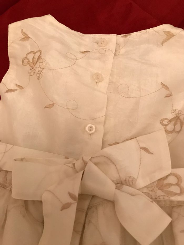 Robe de cérémonie sans manche Crème - photo numéro 5