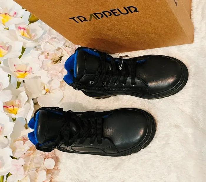 Bottes Bottines Cuir Zip Trappeur T32 - photo numéro 3