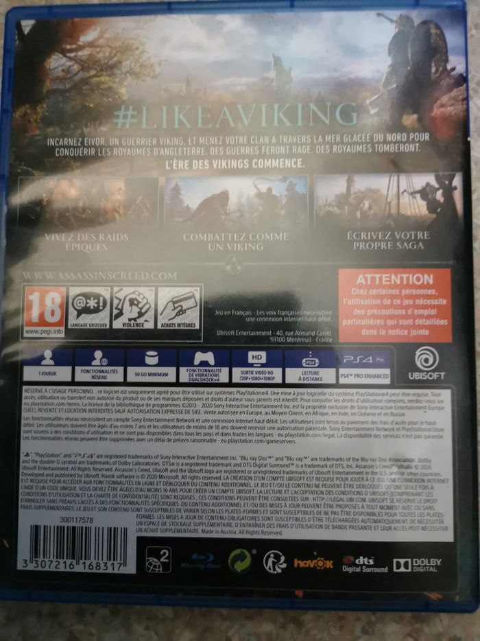 Assassin creed Valhalla ps4 - photo numéro 2