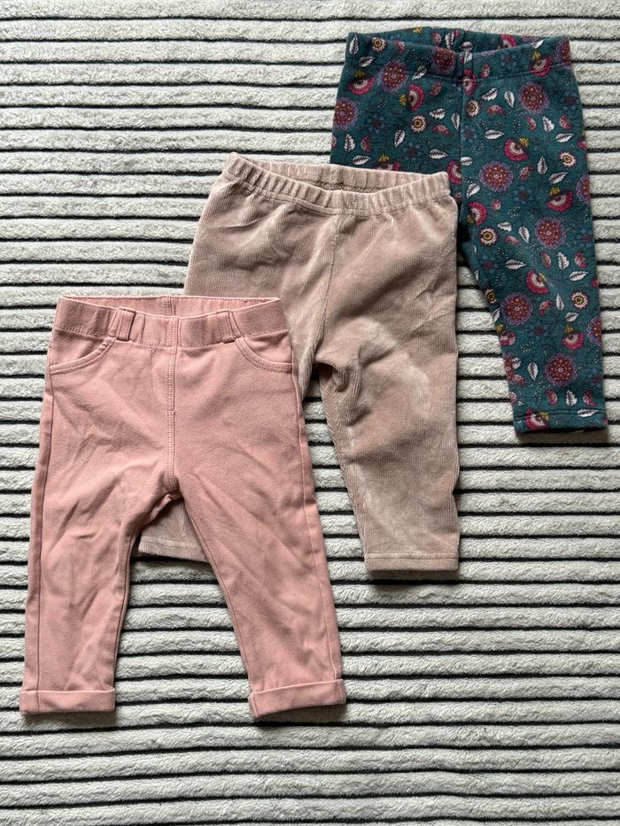 Lot 3 pantalons 9 mois