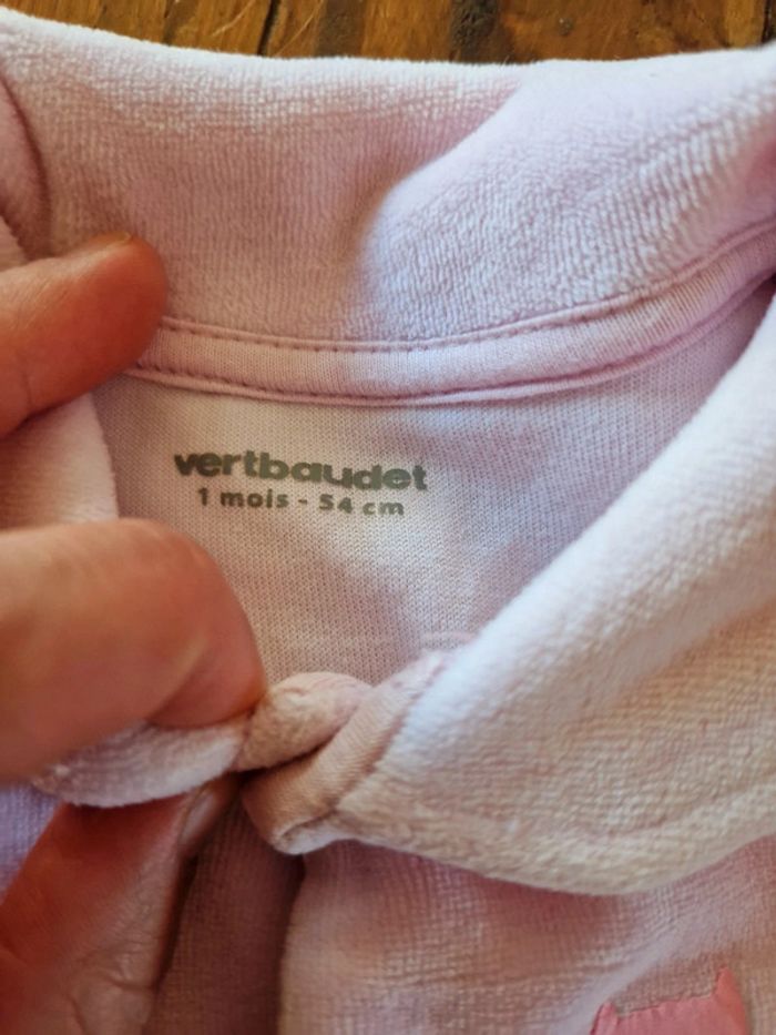 Pyjama velours 1 mois - photo numéro 2