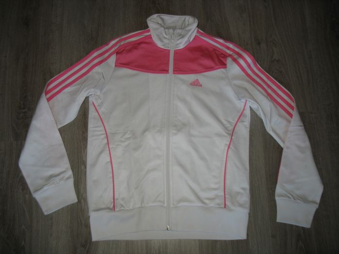 VESTE DE JOGGING BLANCHE ET ROSE FILLE "ADIDAS" - 14 ANS - n°01 - photo numéro 3
