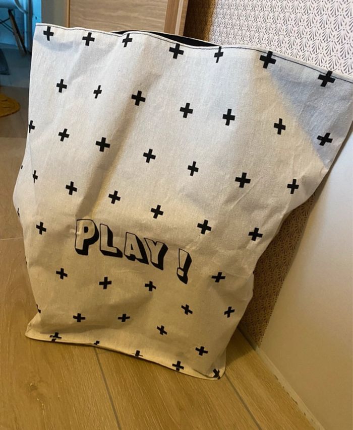Sac rangement jouets tissu - photo numéro 2