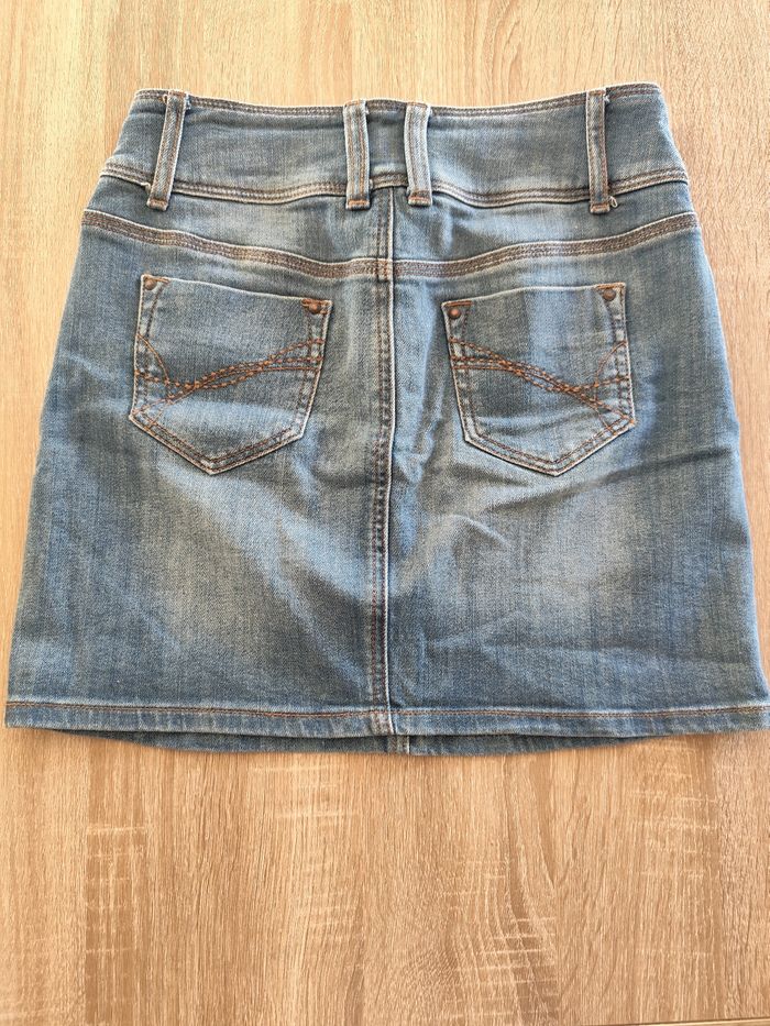 Jupe en jean 36 cache cache - photo numéro 2
