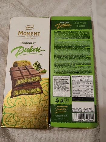 Tablette dubai chocolat au lait