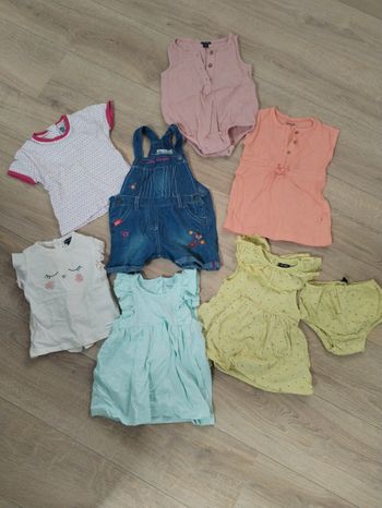 Lot de vêtements été 6 mois fille