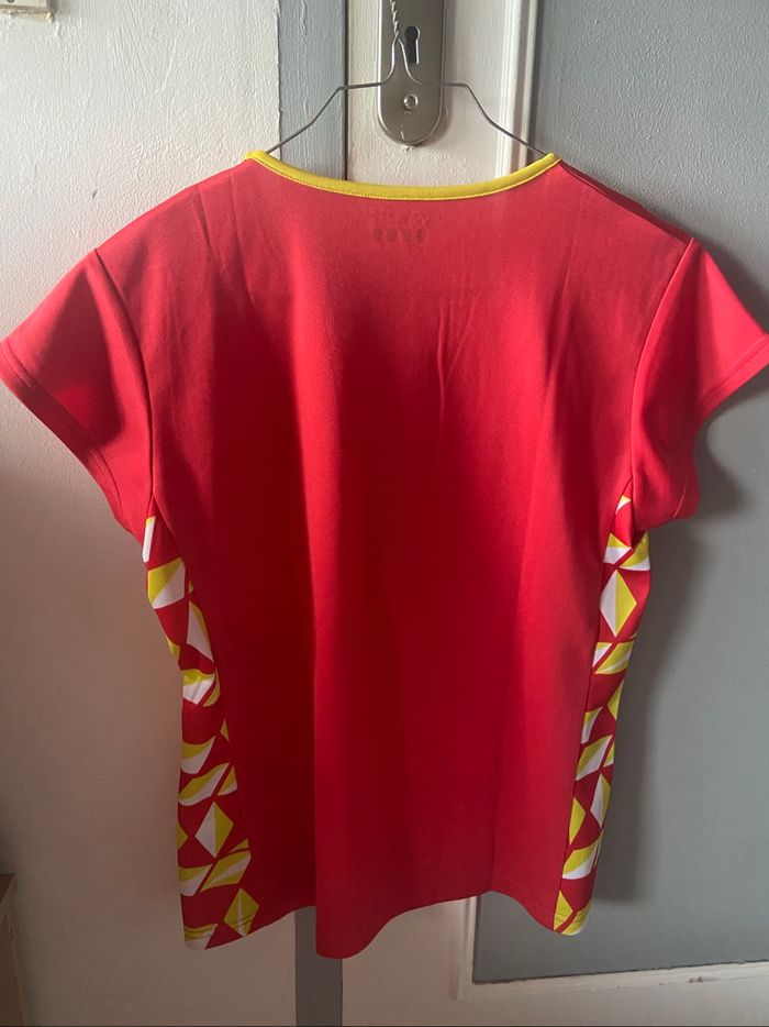 Tee-shirt rouge femme Yonex Taille L - photo numéro 3