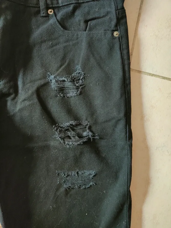 Bermuda short noir homme neuf Custer taille 40 - photo numéro 4