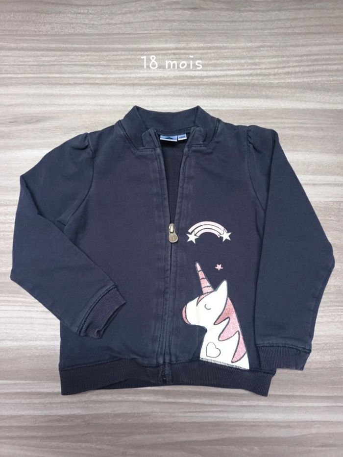 Gilet zippé Z T18mois