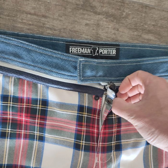 Pantalon vintage 90's écossais Freeman T porter punk gothique skate boot leg baggy taille w33 - photo numéro 3