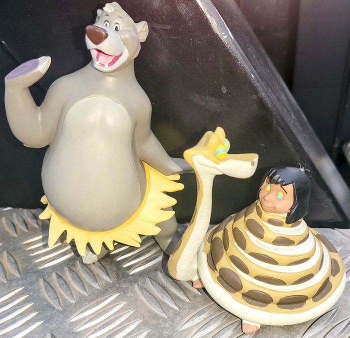 Lot de figurines en résine le livre de la jungle Walt Disney