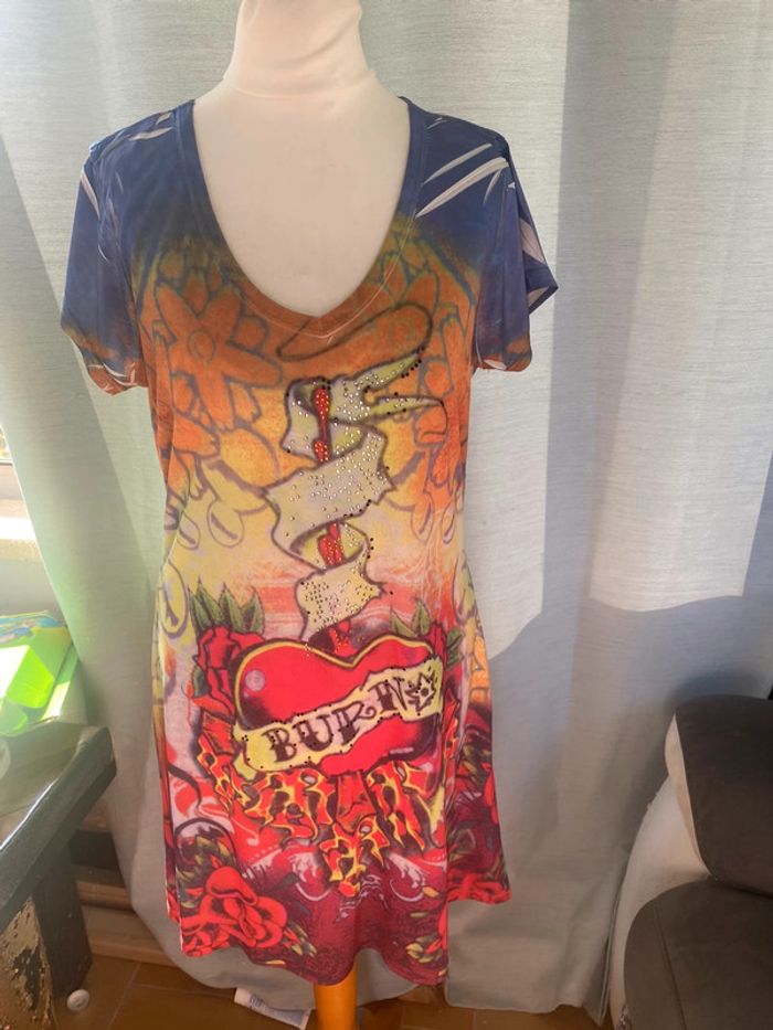 Les shoppeuses robe multicolore taille 40