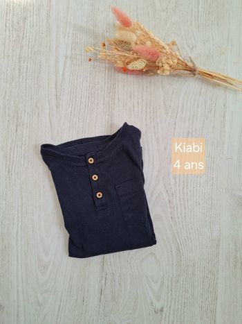 Haut/tee-shirt garçon bleu marine kiabi - 4 ans